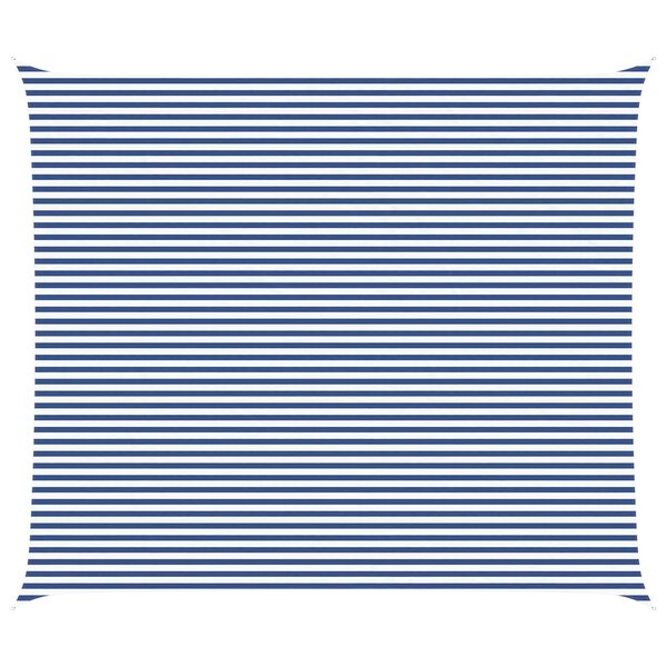 vidaXL Voile d'ombre Bleu et Blanc 7 x 6 m 100   polyester Oxford
