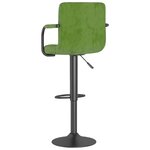 vidaXL Tabouret de bar Vert clair Velours
