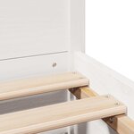 vidaXL Cadre de lit sans matelas blanc 140x190 cm bois de pin massif