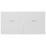 vidaXL Armoire d'évier Blanc 90x38 5x46 cm Bois d’ingénierie