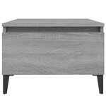 vidaXL Tables d'appoint 2 Pièces Sonoma gris 50x46x35 cm Bois ingénierie