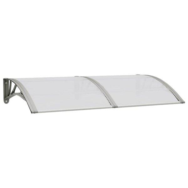 vidaXL Auvent de porte Gris 150x75 cm Polycarbonate