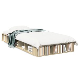 vidaXL Cadre de lit sans matelas chêne sonoma 90x190 cm