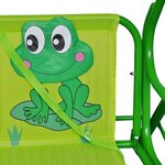vidaXL Siège balançoire pour enfants vert