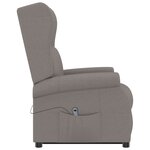 vidaXL Fauteuil Taupe Tissu