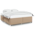 vidaXL Cadre de lit sans matelas cappuccino 200x200 cm similicuir