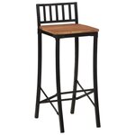 vidaXL Chaises de bar lot de 4 bois d'acacia massif
