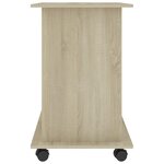 vidaXL Bureau d'ordinateur Chêne sonoma 80x50x75 cm Bois d'ingénierie