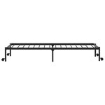 vidaXL Cadre de lit sans matelas pliable noir 100x200 cm acier