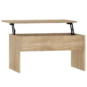 vidaXL Table basse chêne sonoma 80x50 5x41 5 cm bois d'ingénierie