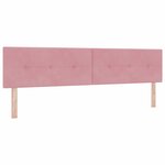 vidaXL Lit à ressort LED avec matelas Rose 200 x 200 cm Velours