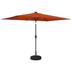 vidaXL Parasol de jardin avec lumières LED et base 200 x 300 cm