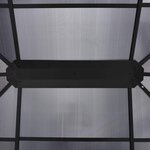 vidaXL Tonnelle avec rideaux 400x300x265 cm Anthracite