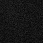 vidaXL Chaise à bascule Noir Tissu Sherpa