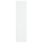 vidaXL Buffet avec porte en verre blanc 35x37x142 cm
