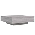 vidaXL Table basse sonoma gris 100x100x31 cm bois d'ingénierie