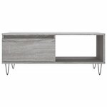 vidaXL Table basse Sonoma gris 90x50x36 5 cm Bois d'ingénierie