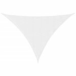 vidaXL Voile de parasol tissu oxford triangulaire 3x4x5 m blanc