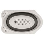 Bathroom Solutions Baignoire pliable pour bébé blanc et gris