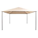 vidaXL Chapiteau tente 4 x 4 m Acier Beige