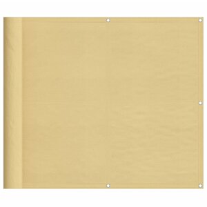 vidaXL Écran de balcon sable 90x400 cm 100  polyester oxford