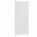 vidaXL Store de Fenêtre avec des rideaux Autre Blanc 80 x 130 cm Aluminium