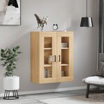 vidaXL Armoire murale chêne sonoma 69 5x34x90 cm
