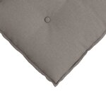 vidaXL Coussin de Dos Taupe 120 x 19 x 50 cm tissu