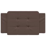 vidaXL Coussin de tête de lit marron 100 cm similicuir