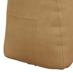 vidaXL Coussin de Dos Marron 45 x 24 x 50 cm Velours