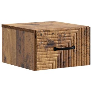 vidaXL Cabinet de chevet mural Bois ancien 34 5 x 33 x 20 cm