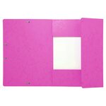 Chemise À Élastiques Maxi Capacity Carte Lustrée 425gm2 - A4 - Rose - X 25 - Exacompta