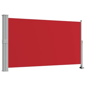 vidaXL Auvent latéral rétractable de patio 140 x 300 cm Rouge