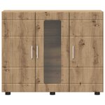 vidaXL Buffet chêne artisanal 55.5 x 29 x 100 cm Bois d'ingénierie