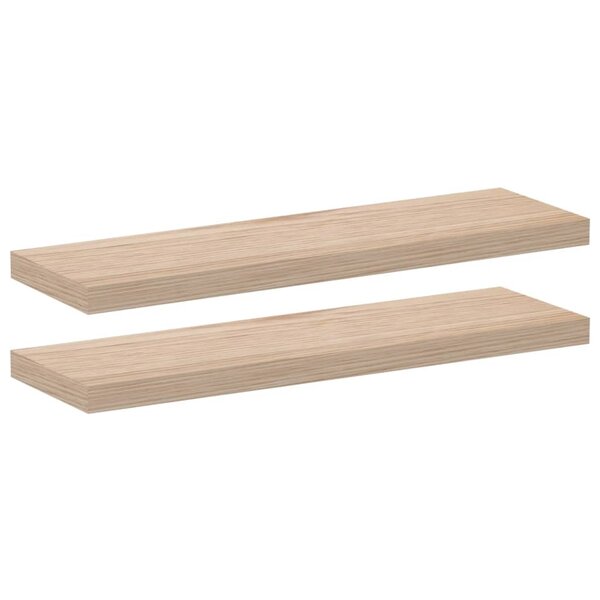 vidaXL Étagères flottantes 2 Pièces 80x23 5x4 cm bois d'ingénierie