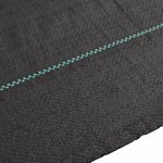 vidaXL Membrane anti-mauvaises herbes noir 4x25 m PP