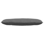 vidaXL Coussin de Dos Gris foncé 120 x 50 cm Tissu en microfibre