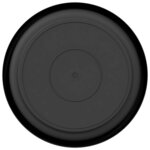 vidaXL Plateau à fleurs rond 24 Pièces Noir Ø 15 5 x 2 cm Plastique