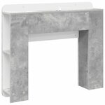 vidaXL Cabinet de Tête de Lit Gris béton Bois d'ingénierie