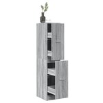 vidaXL Armoire apothicaire sonoma gris 30x41x144 5cm bois d'ingénierie