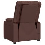 vidaXL Fauteuil de massage électrique Marron Similicuir