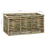 vidaXL Lit surélevé de jardin 80x40x40 cm Bois de noisetier