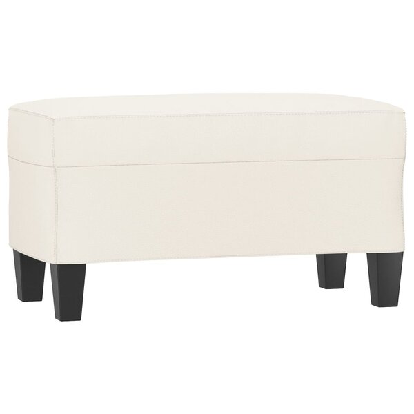 vidaXL Banc Crème 70x35x41 cm Similicuir