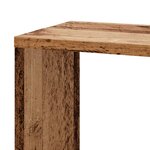 vidaXL Étagère d'angle murale vieux bois 45x45x147cm bois d'ingénierie