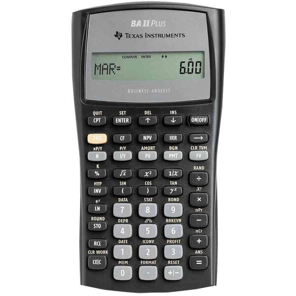 Calculatrice financière TI-BA II Plus TEXAS INSTRUMENTS