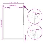 Store enrouleur occultant 100 x 175 cm marron