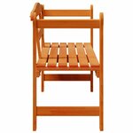 vidaXL Banc extérieur Marron 119 x 76 x 44cm Bois massif en pin