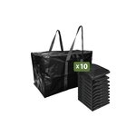 Pack and Move - Lot 10 grands sacs déménagement  rangement et transport ultra résistant - Réutilisable - Poignées solides