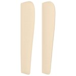 vidaXL Tête de lit avec oreilles Crème 203x23x118/128 cm Tissu
