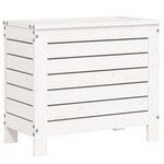 vidaXL Salon de jardin 7 Pièces blanc bois de pin massif